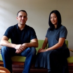 Daliana Suryawinata dan Florian Heinzelmann, bangga Microlibrary Warak Kayu jadi finalis Architizer A+ Awards 2020. (Courtesy: Pribadi.)