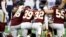 Les joueurs des Washington Redskins lors d'un match contre les Dallas Cowboys, Texas, le 29 décembre 2019.