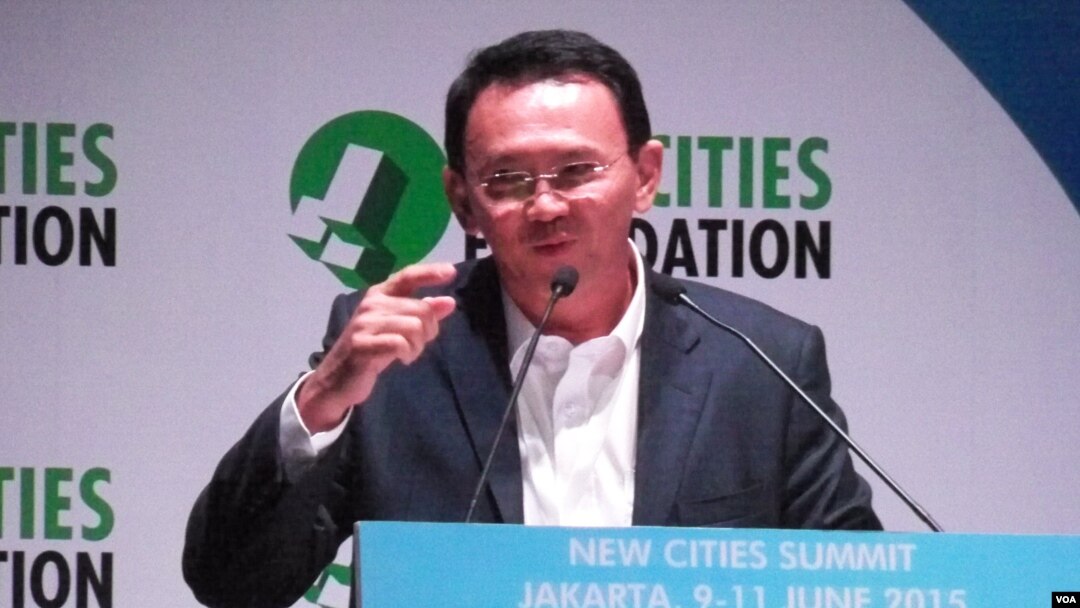 Gubernur DKI Jakarta Basuki Tjahaja Purnama (VOA/Budi Nahaba)