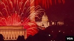 Los fuegos artificiales son una bonita tradición para celebrar la independencia en Estados Unidos.