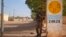 A French soldier secures an area next to an abandoned jihadist bomb factory in Gao, Mali, February 13, 2013. 