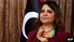 Najla al-Mangoush, la ministre des Affaires étrangères libyenne.