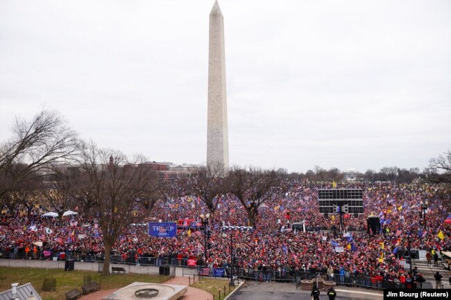 6 Ocak'ta Washington'a gelen Trump destekçileri