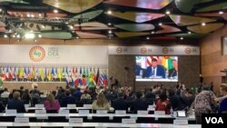 49èm Asanble Jeneral l OEA a ki t ap dewoule nan Medellin, Kolonbi (Foto: Cristina Caicedo).
