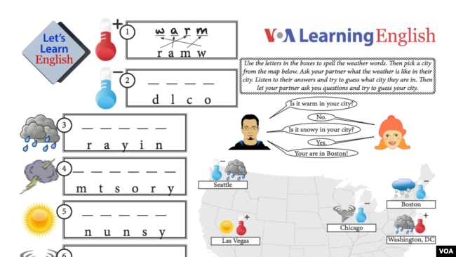 Activity Sheet for Let's Learn English Lesson 9