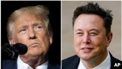 Elon Musk (kanan) dijadwalkan mewawancarai calon presiden AS dari Partai Republik, Donald Trump, di platform media sosialnya, X