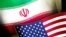 미국의 성조기와 이란 국기. (그래픽)