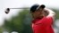FILE - Tiger Woods hits from the third tee during the final round of the Cadillac Championship golf tournament.