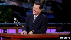 Stephen Colbert dijo que finalmente logró que el presidente Donald Trump pronunciara su nombre, así sea para criticarlo.