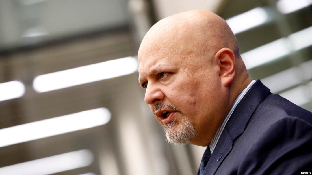 FILE - International Criminal Court Prosecutor Karim Khan speaks during an interview with Reuters in The Hague, Netherlands, February 12, 2024.