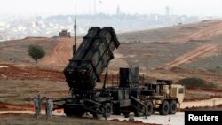 Batería de misiles Patriot estadounidenses desplegada en Turquía en previsión de un ataque desde Siria.