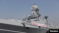 Một tàu chiến của Ấn Độ. 