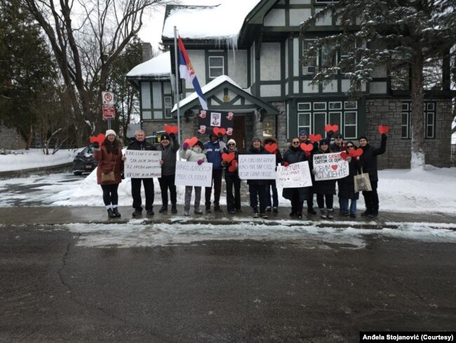 Protest podrške studentima u Otavi, 1. mart 2025.