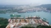 ARCHIVO - Una vista aérea muestra contenedores en el Puerto de Balboa, operado por Panama Ports Company, en el Canal de Panamá, en la Ciudad de Panamá, Panamá, 1 de febrero de 2025. 