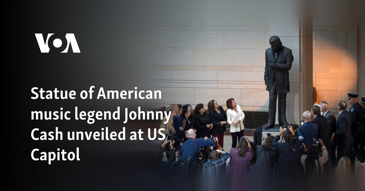 Statue of American music legend Johnny Cash unveiled at US Capitol