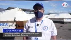 Autoridades colombianas explican protocolo de salud para migrantes venezolanos