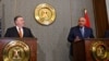 U.S. Secretary of State Mike Pompeo holds a joint press conference with Egyptian Foreign Minister Sameh Shoukry at the ministry of foreign affairs in Cairo, Egypt, Jan. 10, 2019. 