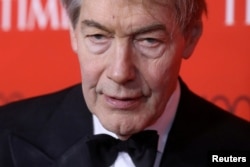 FILE - TV host Charlie Rose arrives for the Time 100 Gala in the Manhattan borough of New York, April 25, 2017.