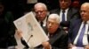 Abbas dice en la ONU que EE.UU. ofrece a los palestinos un "queso suizo" de Estado