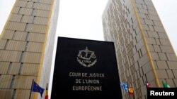 FILE - The towers of the European Court of Justice are seen in Luxembourg, Jan. 26, 2017. 