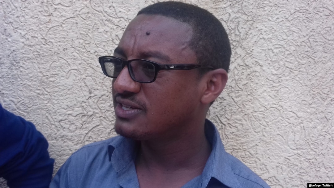 Journalist Tesfalem Waldyes, the founder and editor-in-chief of Ethiopia Insider.