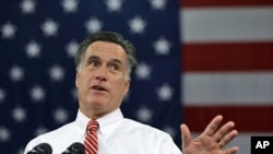 Republican presidential candidate Mitt Romney speaks at a campaign stop at Meadow Event Park, in Richmond, Virginia, Nov. 1, 2012.