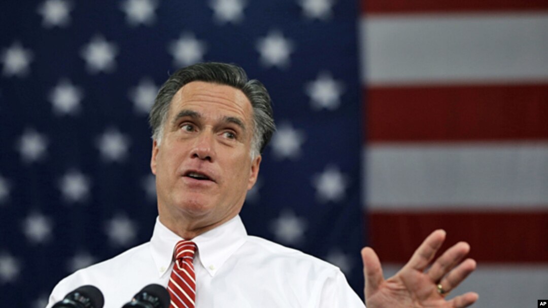 Cựu thống đốc tiểu bang Massachusetts, ứng cử viên tổng thống Đảng Cộng hòa Mitt Romney
