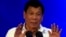 Tổng thống Philippines Rodrigo Duterte.