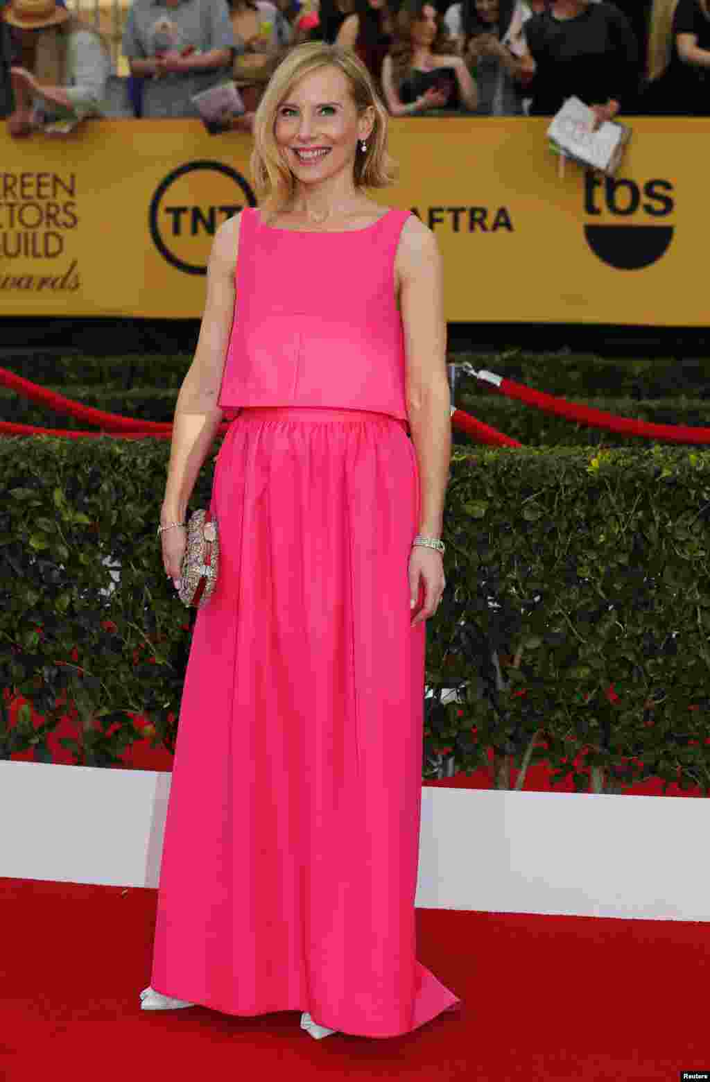 Actriz Amy Ryan do filme "Birdman" na 21ª cerimónia do Screen Actors Guild Awards, Los Angeles, Califórnia Jan 25, 2015. 