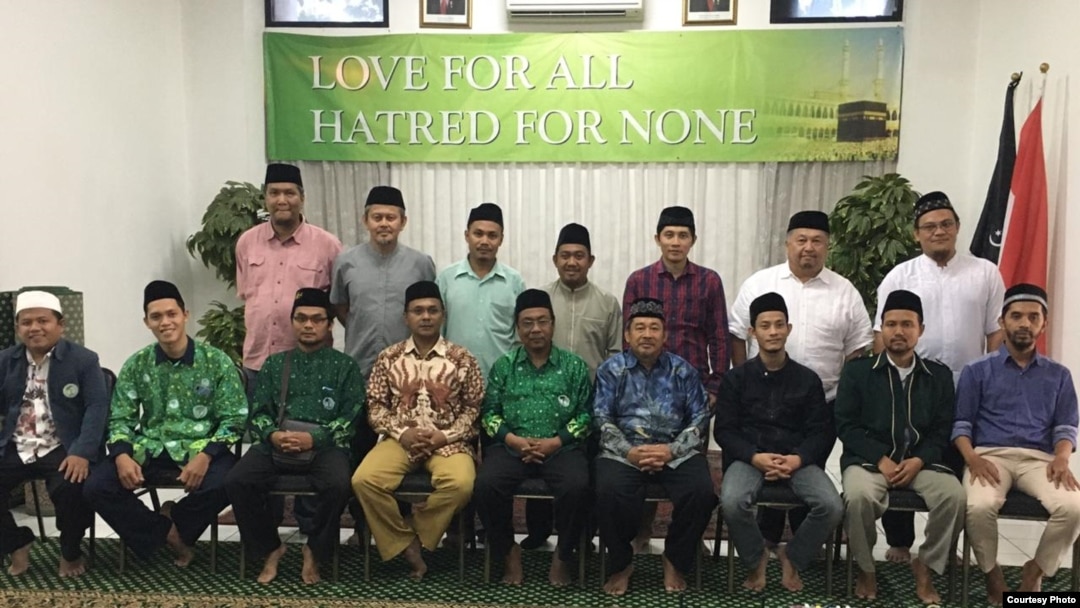 Kunjungan dari rombongan Persatuan Guru NU berkunjung ke kantor pusat Ahmadiyah di Jakarta pada akhir tahun 2019. (Foto: Dokumentasi Ahmadiyah)