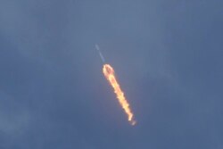 SpaceX Falcon 9 lifts off with NASA astronauts Doug Hurley and Bob Behnken in the Dragon crew capsule, Saturday, May 30, 2020 from the Kennedy Space Center.