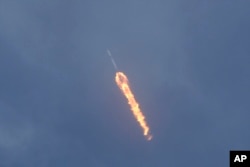 SpaceX Falcon 9 lifts off with NASA astronauts Doug Hurley and Bob Behnken in the Dragon crew capsule, Saturday, May 30, 2020 from the Kennedy Space Center.