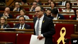 Jordi Turull, portavoz del anterior gobierno separatista catalán de Carles Puigdemond, está encausado por rebelión, sedición y malversación junto con otros dirigentes de la cúpula independentista por el intento de secesión unilateral en 2017.