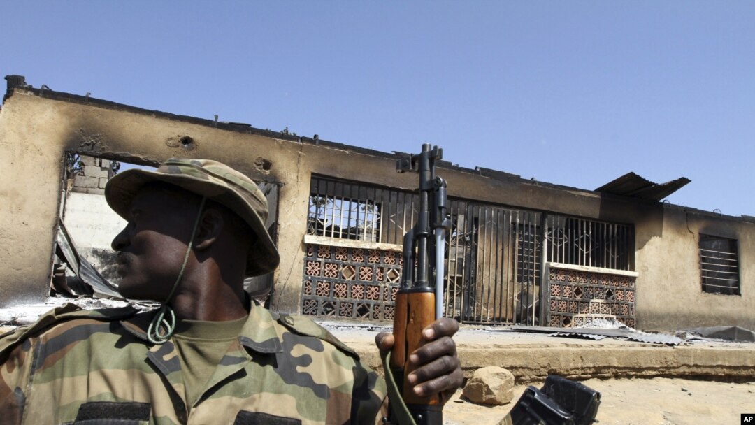 Sojojin Najeriya masu yin sintiri a Maiduguri, Jihar Borno