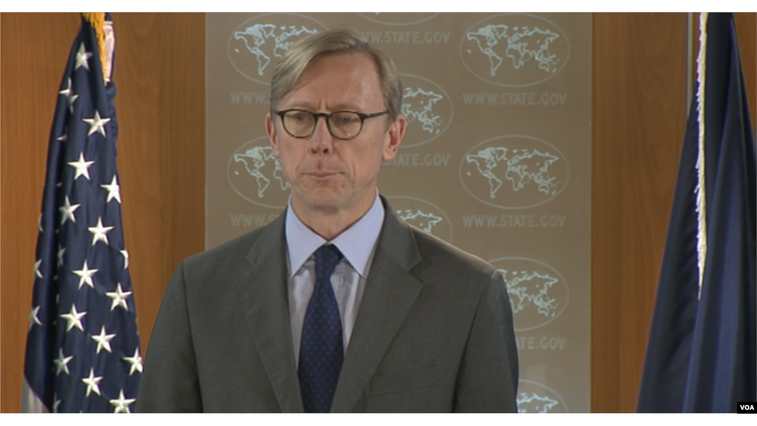 美国国务院政策规划主任胡克在国务院特别吹风会上(2018年1月11日)