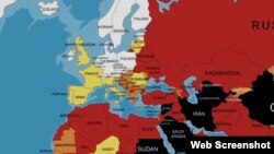 Reporters Without Borders map