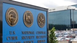 FILE - The sign outside the National Security Agency (NSA) campus in Fort Meade, Md., June 6, 2013. All fingers are pointing to Russia as author of the worst-ever hack of U.S. government agencies.