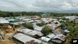 A general view of Nayapara Rohingya refugee camp in Cox's Bazar, Bangladesh, Aug.22, 2019.