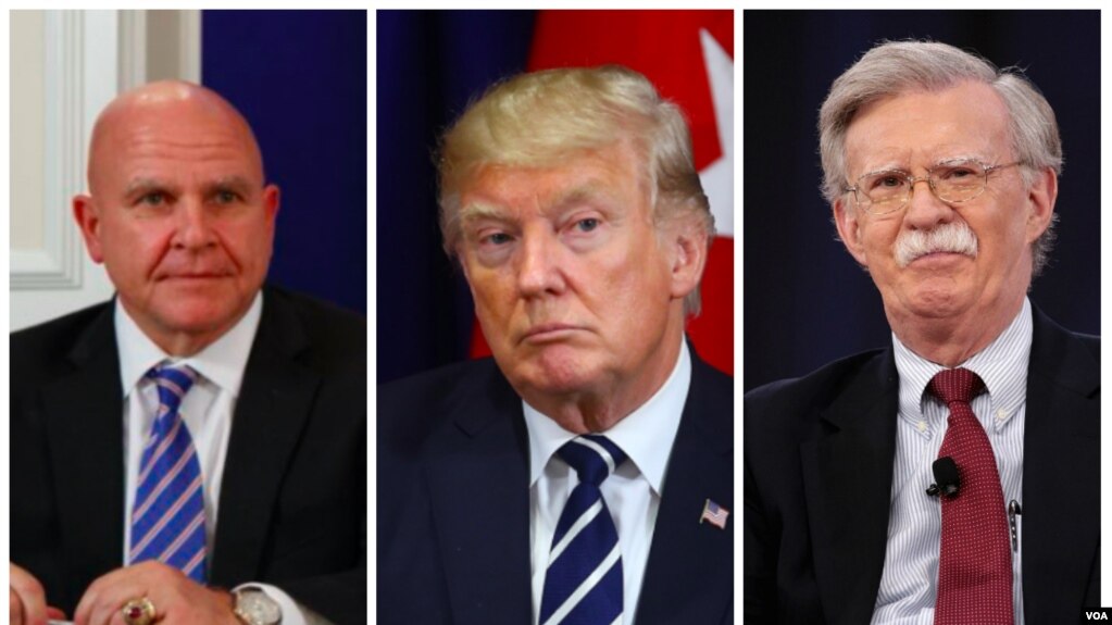 Image result for photos of john bolton hr mcmaster