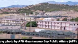 Tents are seen after President Donald Trump ordered the preparation of a 30,000-person "migrant facility" at Naval Station Guantanamo Bay, Cuba, Feb. 6, 2025.