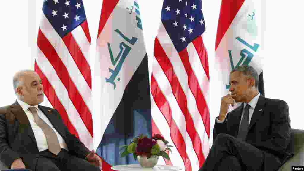 صدر اوباما نے جرمنی میں جی 7 اجلاس میں عراقی وزیر اعظم حیدر العبادی سے ملاقات کی تھی اور سکیورٹی امور پر تبادلہ خیال کیا۔