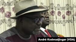 Avockssouma membre du groupe de réflexion et d'action pour l'appel du 1er-Juin, au Tchad, le 30 août 2021. (VOA/André Kodmadjingar).