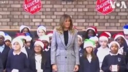 Լոնդոն. Մելանիա Թրամփը այցելել է Փրկության բանակի կենտրոն