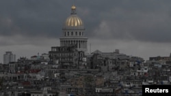 A view of Havana city with the National Capitol building in the background following a nationwide blackout in Havana, Cuba, March 17, 2026. 
