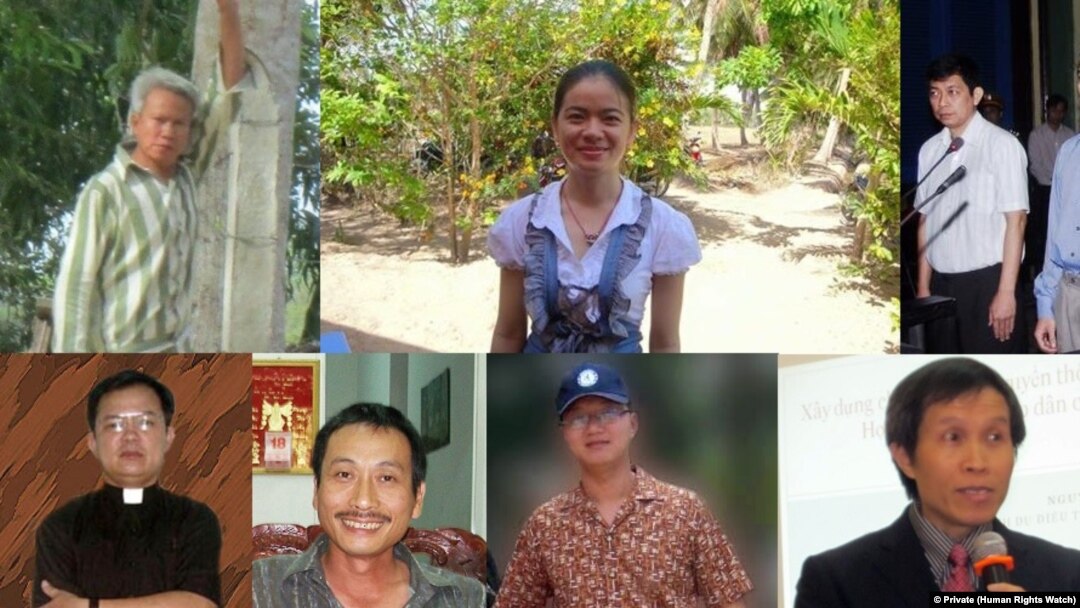 Các nhà hoạt động nhân quyền ở Việt Nam. Photo HRW