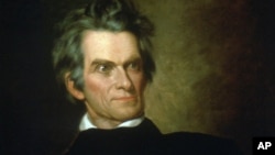 A portrait of John C. Calhoun painted by G.P.A. Healy around 1846 