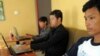 Cambodian men are using internet at a coffee shop in Phnom Penh, file photo. 