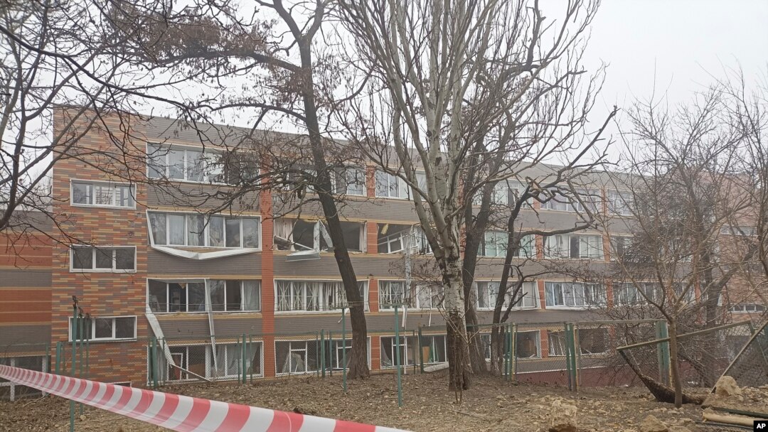 Здание в Одессе, Украина, 29 декабря 2023 года.