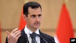 敘利亞總統阿薩德計劃於星期天(1月6號)發表面對全國的電視講話。(資料圖片)