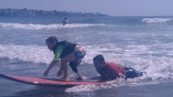 Disabled Surfers Ride the Waves